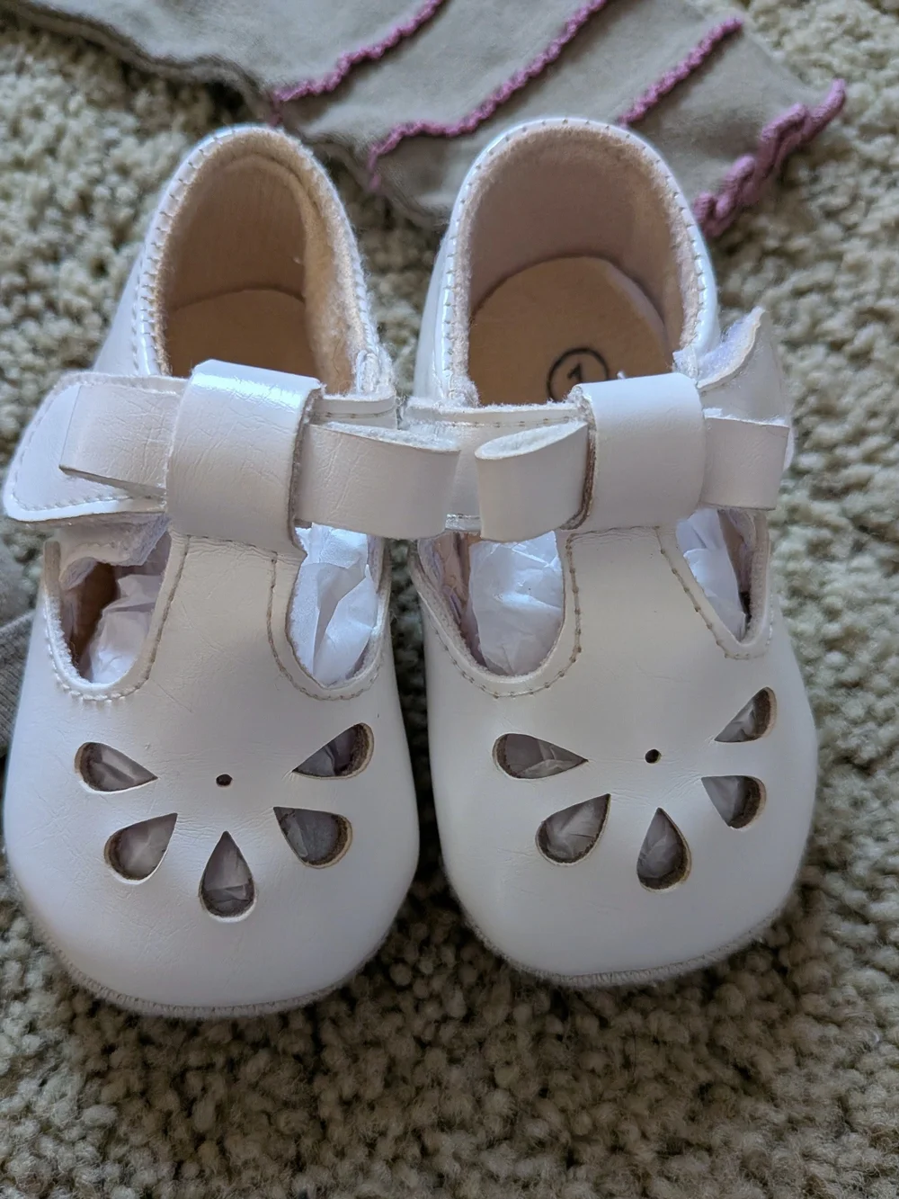 Vintage Y2K Faded Glory Infant Onesie & Mary Jane Shoes Set 🌸